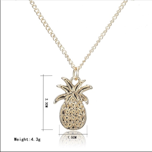 ⭐️ 4 for $23* small Gold Pineapple necklace - Picture 5 of 7